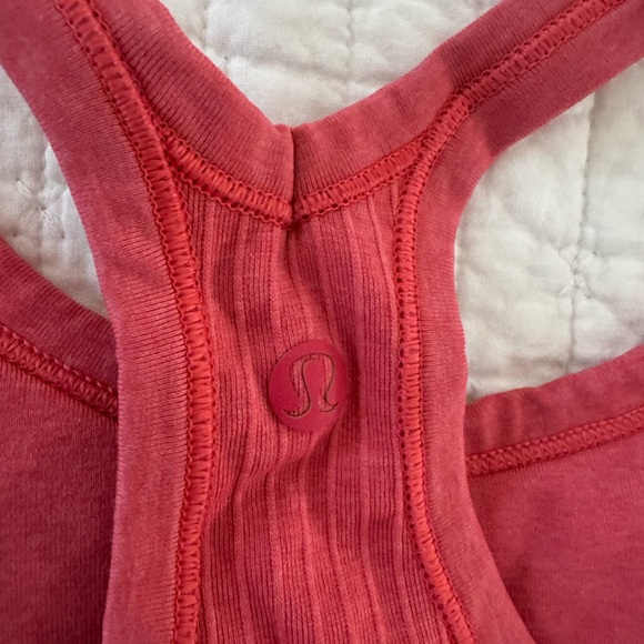 Lulu lemon Red Ribbed Tank Top - Picture 2 of 5